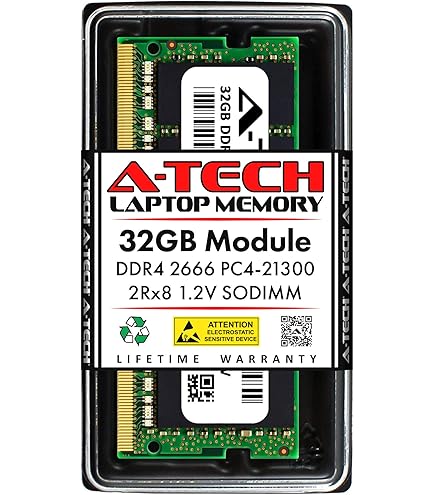 Amazon.co.jp: A-Tech 32GB RAM CT32G4SFD832A用 | DDR4 3200MHz PC4
